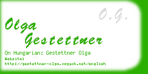 olga gestettner business card